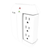 6-OUTLET 450J SURGE PROTECTOR WALL TAP (WHITE)