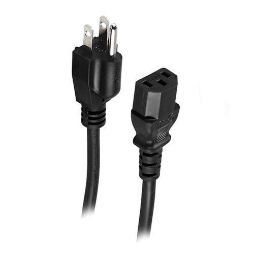 18 AWG POWER CORD, 5-15 TO C13, STRAIGHT TO STRAIGHT, 1M (3.28FT)