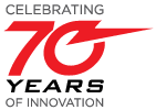 Celebrating 70 Years of Innovation logo